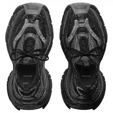 Balenciaga Platform Reduced Low Top Sneakers Black Grey