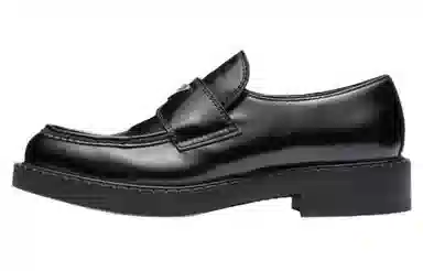 Prada Monolith Black Loafers