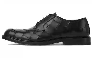 Bottega Veneta Tie Leather Oxford Black