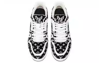 Louis Vuitton Trainer Low Black White
