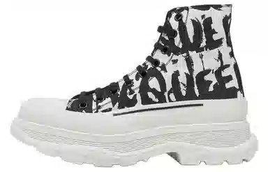 Alexander McQueen Tread Slick Graffiti White