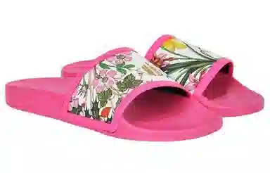 Gucci Pursuit Pool Slide "Pink Floral"