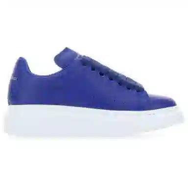 Alexander McQueen Leather Sneakers Blue