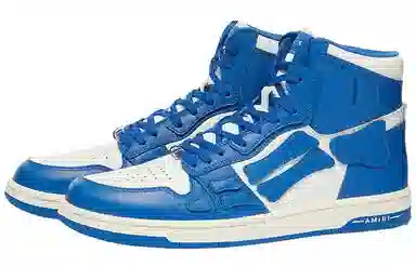 AMIRI Skel-Top Hi Blue White