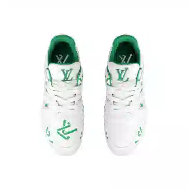LOUIS VUITTON Trainer Low White Green