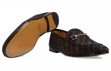 GUCCI Jordaan Double G Loafers Black