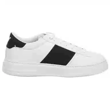 Emporio Armani Logo Stripe Low Top White Black
