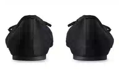 Balenciaga Satin Ballet Flats Black