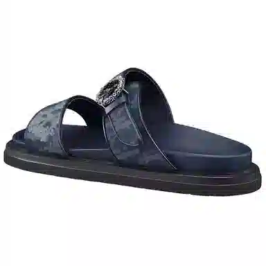 Dior Tears Denim Slides Blue