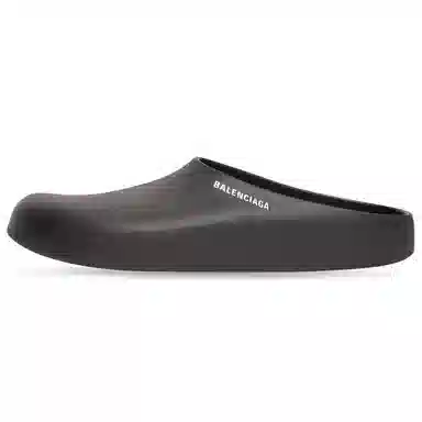 Balenciaga Rubber Clog Sandals Black