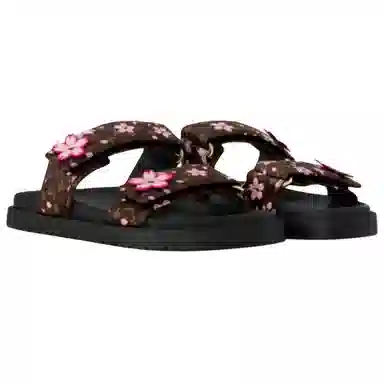 Louis Vuitton x Takashi Murakami Sunset Slide Brown