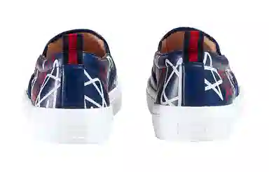 Gucci Blue Slip-On Sneakers