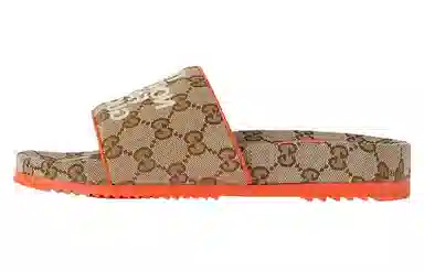 The North Face x Gucci Classic GG Canvas Slides