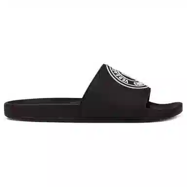 Versace Jeans Rubber Flat Slide Black
