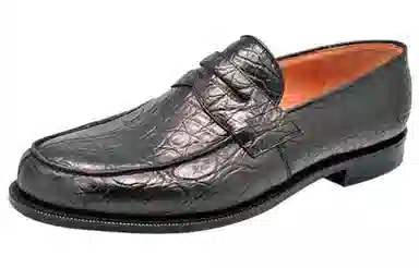 CHURCH'S Crocodile Loafer Black