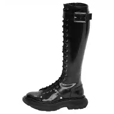 Alexander McQueen Tread High Boots Black
