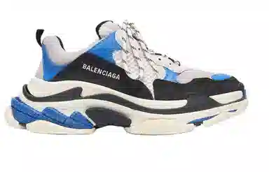 Balenciaga Triple S White Blue