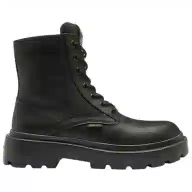 COACH Combat Leather Boots Black