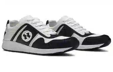 Gucci Double G Logo Black White