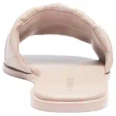 COACH Holly Lambskin Quilted Slides Pink