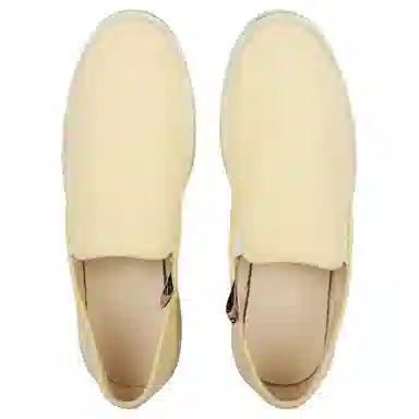 Acne Studios Ballow Round Toe Logo Sneakers Light Yellow