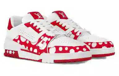Yayoi Kusama x Louis Vuitton Trainer White Red