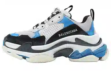 Balenciaga Triple S White Blue