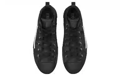 Dior B23 High Top Canvas Sneakers Black