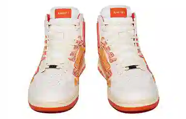 AMIRI Bone High-Top White Orange