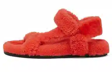 Fendi Flat Sandals Red