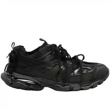 Balenciaga Low Top Lace-Up Sneakers Black