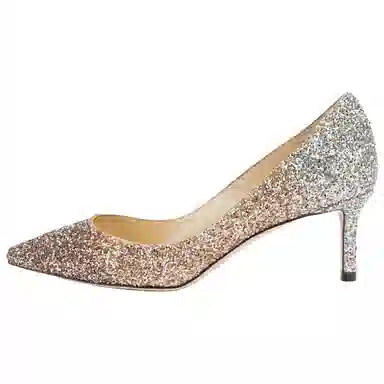 Jimmy Choo Rose Gold Stiletto Heels