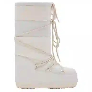 Moon Boot Icon Cross Lace Mid Snow Boot White
