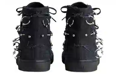 Balenciaga Paris High-Top Sneakers Black