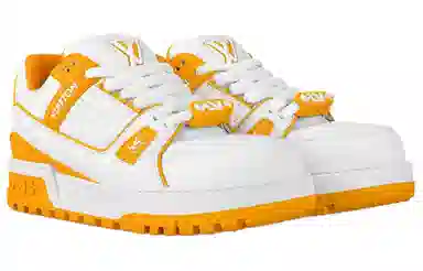 Louis Vuitton Trainer Maxi White Yellow