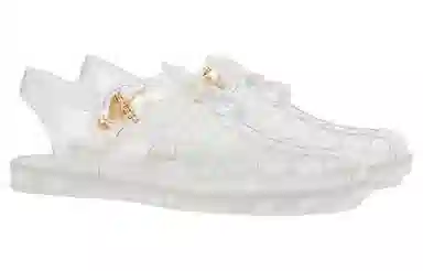 Gucci Rubber Double G Sandals Transparent