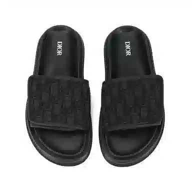 Dior Aqua Slides Black