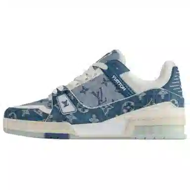 LOUIS VUITTON Trainer Blue White
