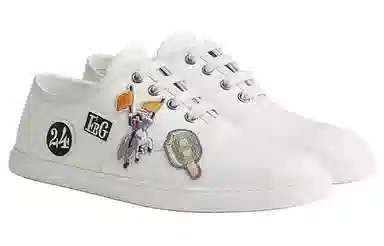 Hermes Innocent Canvas Low Top Sneakers White