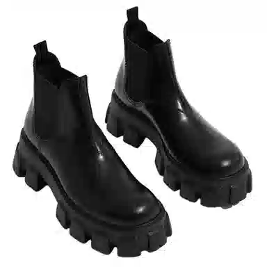 PRADA Monolith Chelsea Boots Black