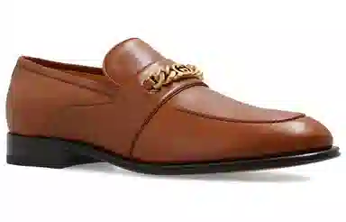 Gucci Brown Leather Slip-On
