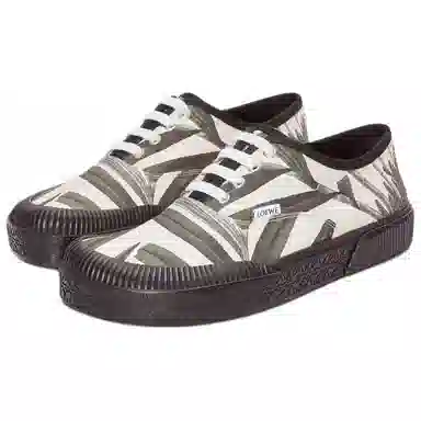 LOEWE Canvas Low Top Green
