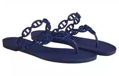 Hermes Flip Flops Blue
