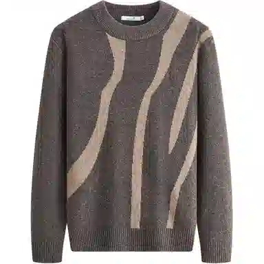 Dancing Wolves Wool Knit Sweater