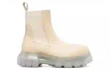 Rick Owens Chelsea Boots Beige