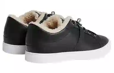 Hermes Low Top Leather Sneakers Black