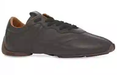 Burberry Leather Sneakers Black Grey