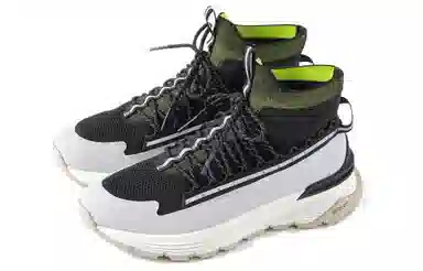 Moncler High-Top Sneakers Black Grey