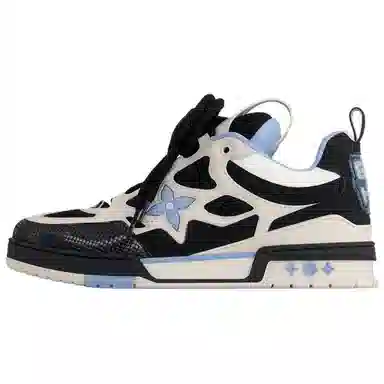 Louis Vuitton Skate Low Top Sneakers Black White Purple