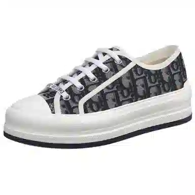 DIOR Walk'n'Dior Canvas Low Top Black